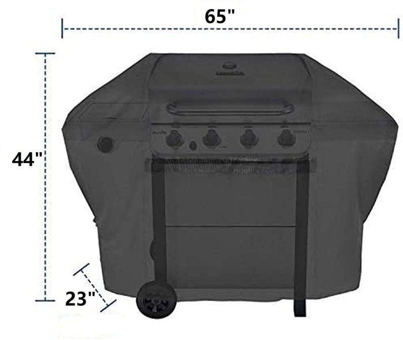 iCOVER 600D Grill Covers, 65 inch BBQ Cover, Heavy Duty Waterproof Canvas, UV Resistant & No Fading, for Weber Char Broil Holland Jenn Air Brinkmann and Dyna-Glo - Image 5